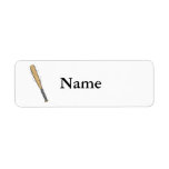 baseball bat custom return address labels