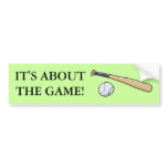 Baseball Bat n Ball Bumper Stickers