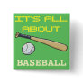 Baseball Bat n Ball Pinback Buttons