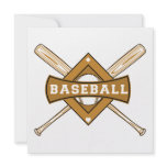 Baseball Bats and Ball T-shirts and Gifts Personalized Announcements