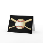 BASEBALL & BATS GREETING CARDS