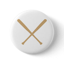 baseball bats crossed buttons by Tomaniac baseball bats crossed buttons