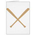 baseball bats crossed cards
