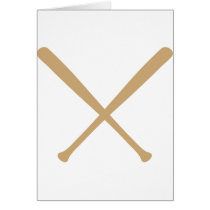 baseball bats crossed cards by Tomaniac baseball bats crossed cards