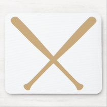 baseball bats crossed mousepads by Tomaniac baseball bats crossed mousepads