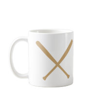baseball bats crossed mugs
