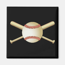 BASEBALL & BATS FRIDGE MAGNETS