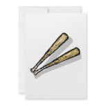 Baseball bats custom invitations