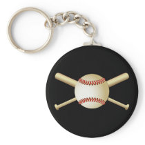 BASEBALL & BATS KEYCHAINS