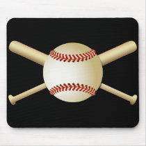 BASEBALL & BATS MOUSE PAD