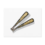 Baseball bats post card
