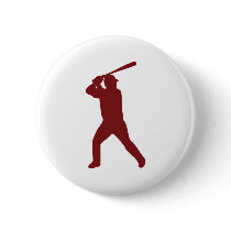 Baseball - Batter Pinback Button