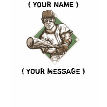 Baseball Batter Customizable T-Shirt by fantasybaseball Baseball Batter Customizable T-Shirt