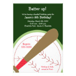 BASEBALL Batter Up Birthday Invitation
