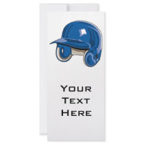 baseball batters helmet blue rack cards
