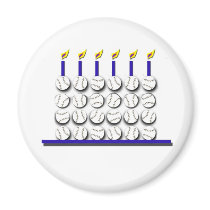 Baseball Birthday Cake Fridge Magnets