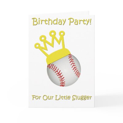 Baseball Birthday Greeting Cards by Killlashandra