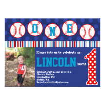 Baseball Birthday Invitation