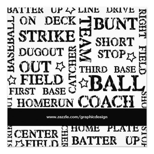 Baseball Birthday Invite