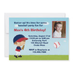 Baseball Birthday Party Invitation