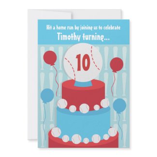 Baseball Birthday Party Invitation invitation