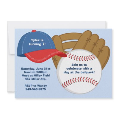 Baseball Birthday Party Invitation by eventfulcards