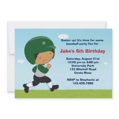 Baseball Birthday Party Invitation by eventfulcards