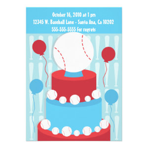 Baseball Birthday Party Invitation