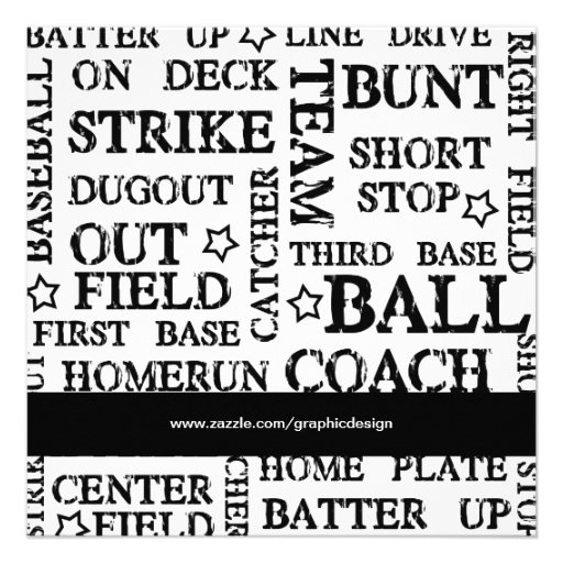 Baseball Birthday Personalized Invite