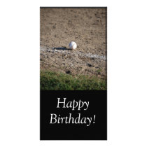 Baseball Birthday Photo Card