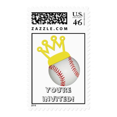 Baseball Birthday Postage by Killlashandra