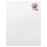 baseball bitch girl baseball player fan design letterhead template
