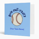 Baseball-Blue Binder