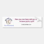 Baseball-Blue Bumper Stickers
