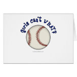 Baseball-Blue Greeting Cards