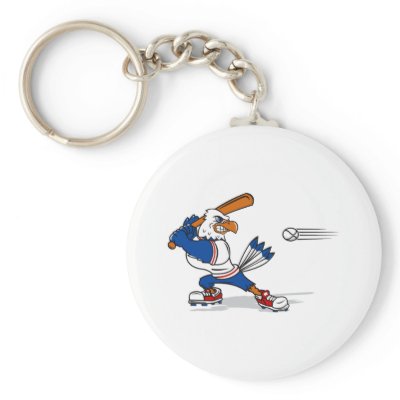 Baseball Blue Jay Key Chain by justsports