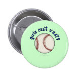 Baseball-Blue Pinback Buttons