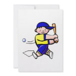 Baseball boy swing custom invites