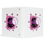 baseball breaking through brick wal pink girls binders