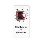 baseball breaking through brick wall custom address labels