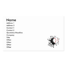 Baseball Breakthrough Business Card Templates