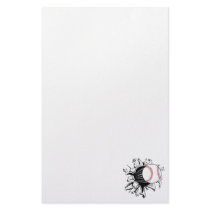 Baseball Breakthrough Stationery Design