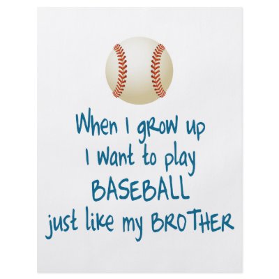 Baseball Brother Custom Flyer by inktees