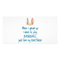 Baseball Brother Photo Greeting Card