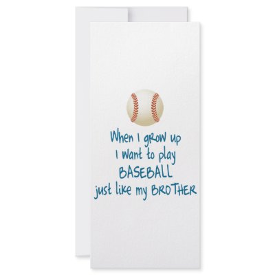 Baseball Brother Personalized Rack Card by inktees