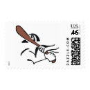 Baseball Brown Bat Stamp