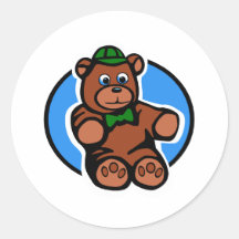 Baseball Buddy bear Stickers
