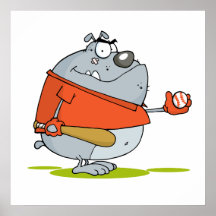 baseball bulldog posters