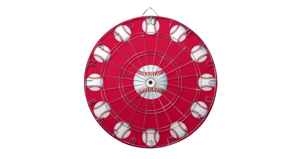 Baseball Bullseye Dart Board Zazzle