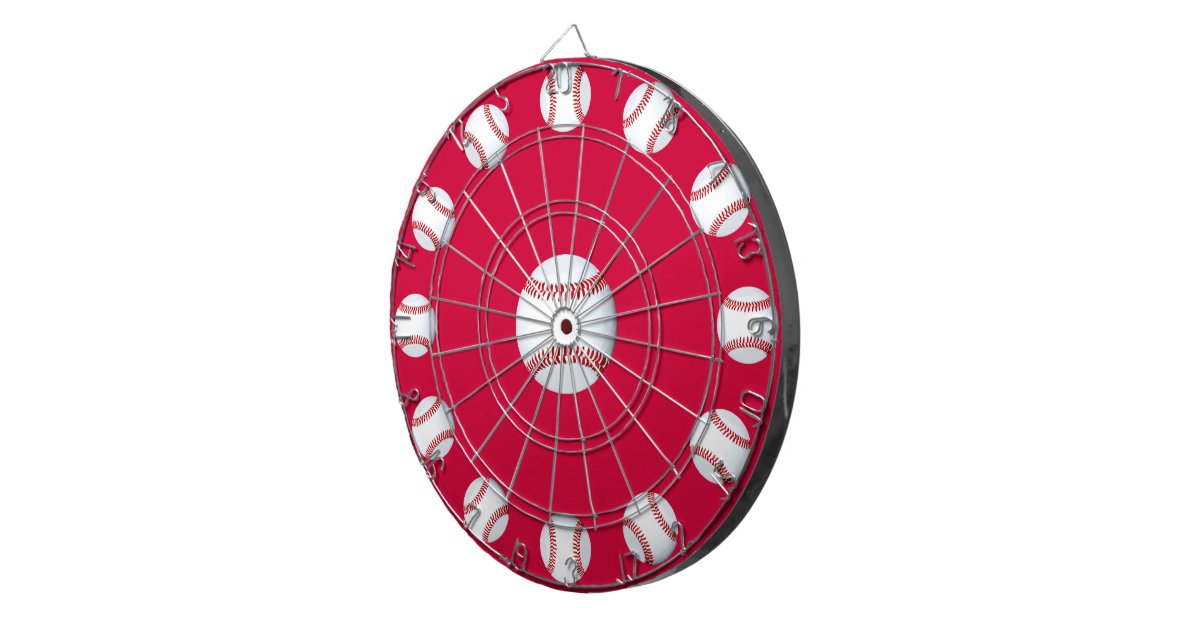 Baseball Bullseye Dart Board Zazzle